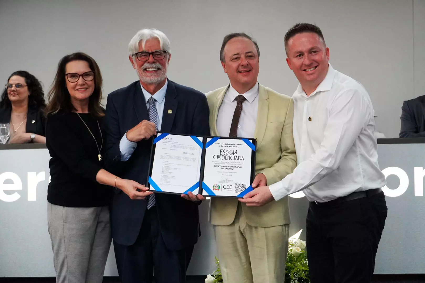 Colégio Universitário Mafrense recebe o Selo Escola Credenciada do Conselho Estadual de Educação de Santa Catarina